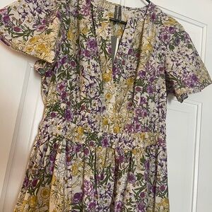 Floral V-Neck Dress